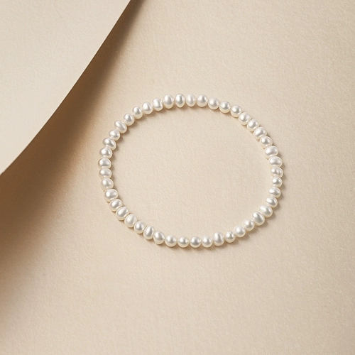 Ювелирное украшение из жемчуга, натуральный браслет из бусин, эластичный ремень, подарок на день рождения