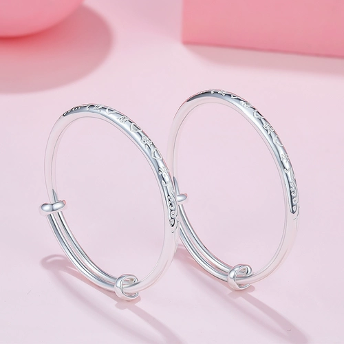 Детский аксессуар, серебряный браслет, подарок на день рождения