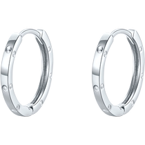 Saturday Fu platinum pt950 earrings womens plain hoop earrings Chinese Valentines Day gift for girlfriend official flagship store