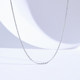 Saturday Fu platinum necklace O-shaped chain pt950 platinum clavicle chain female chain genuine thin chain holiday gift