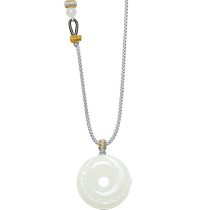 Saturday blessing natural Hetian white jade pendant for men and women safe buckle good gift jade holiday gift