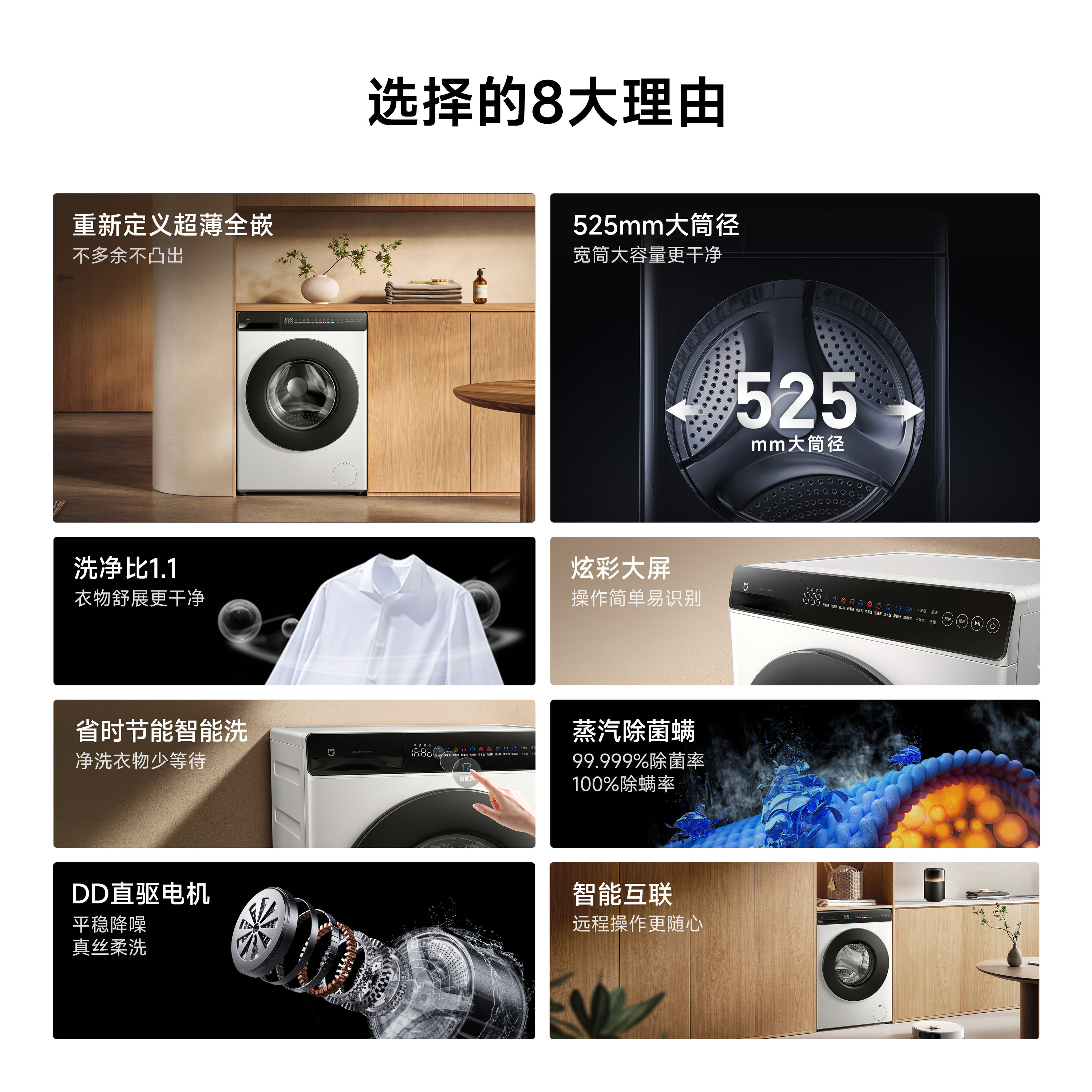 Стиральная машина Xiaomi Mijia XQG100MJ106 стандарт