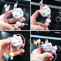  Car charger one for three fast charging cute cartoon car cigarette lighter usb multi-function universal data cable