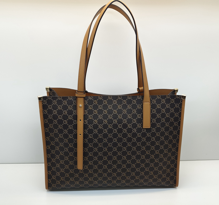 Goldlion women's bag 2022 new fashion shoulder bag women's shopping mall with the same style white large-capacity PVC tote bag