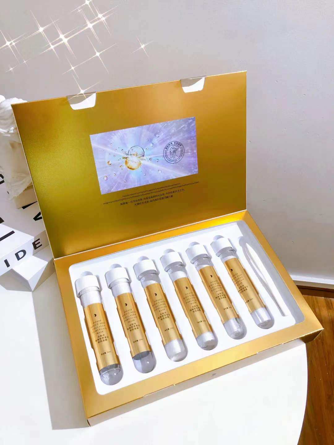 DOAEZ bird's nest collagen porcelain muscle mask patch 985 mulberry silk imported from Japan 25ml6 stickers