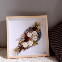DIY dried flower photo frame frame material bag hanging wall three-dimensional hollow frame retro flower specimen frame handmade gift