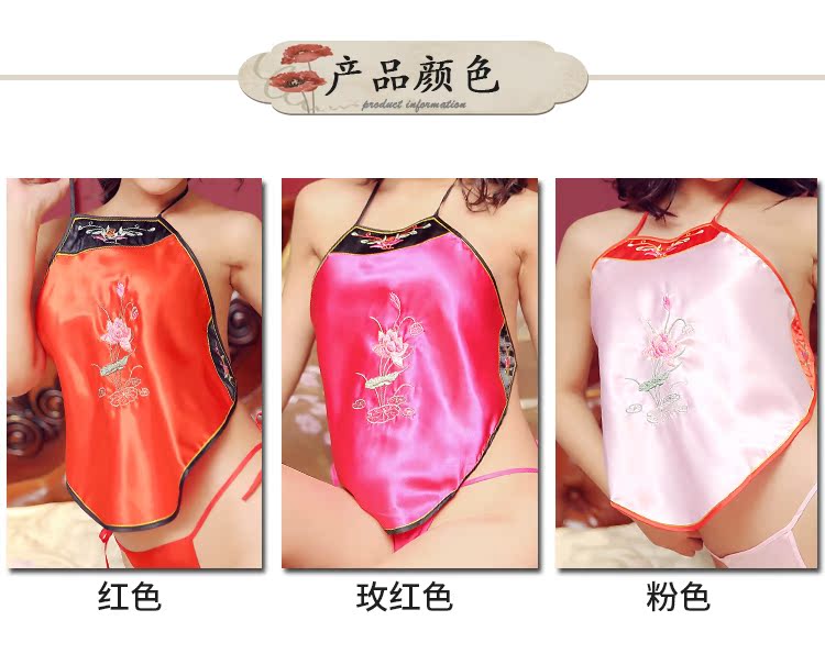 Phong cách cổ đại tạp dề phụ nữ gợi cảm cô dâu đồ lót đám cưới sen tạp dề áo ngủ nữ