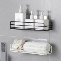 Iron Art Bathroom Shelving wall-mounted body Bath Lotion containing frame Kitchen Toilet Free of perforated wall-mounted shelves