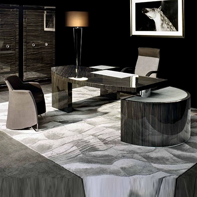 Пост -Хундай краска черная сандаловая стола, стул и стул, большой стойкий стол