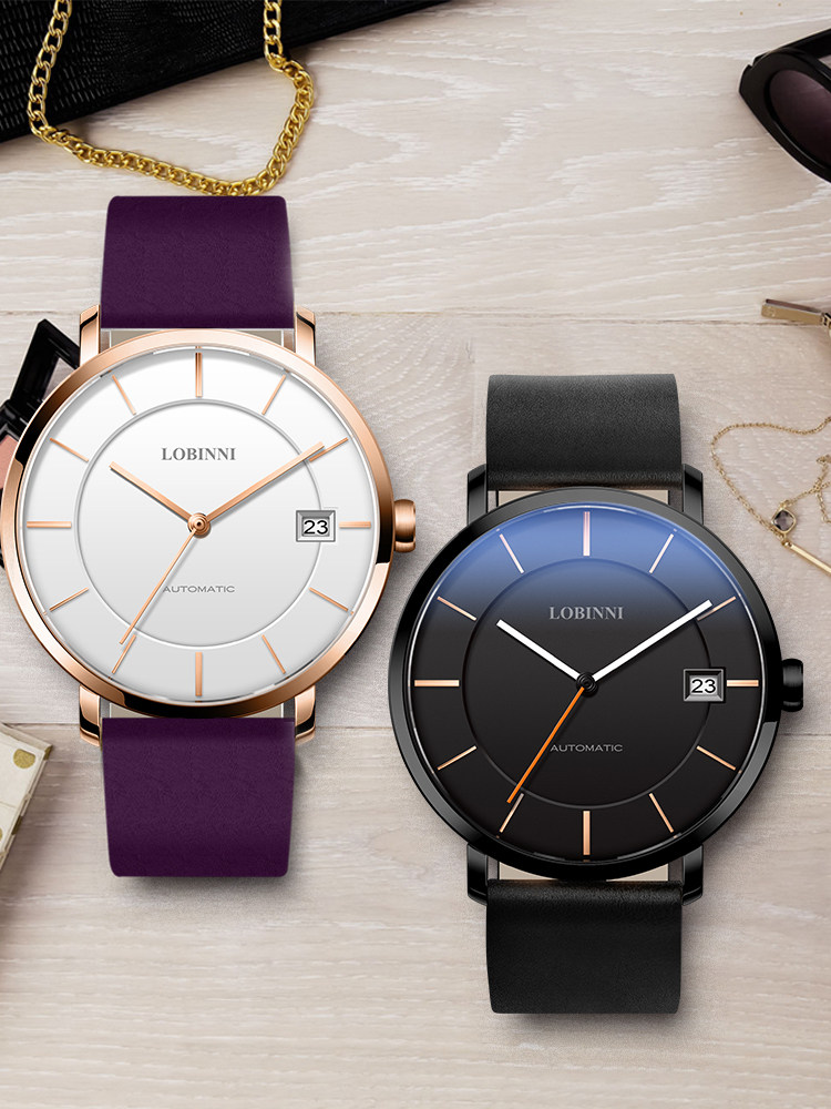 Robini lovers watch Lovers a pair of men and women automatic mechanical watch fashion waterproof belt brand name