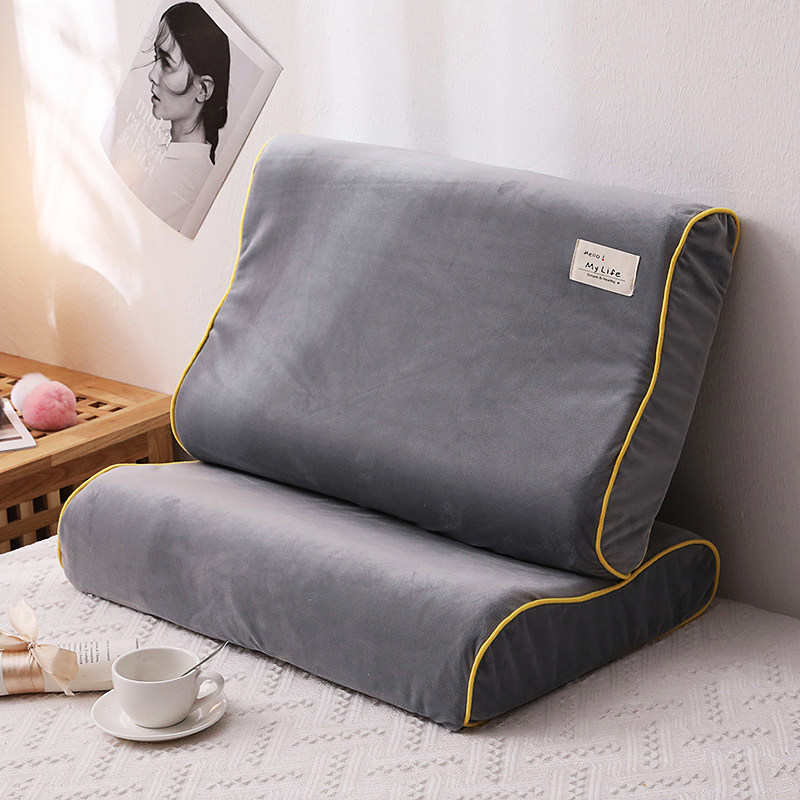 Latex Pillowcase Pair of Coral Suede Single Pillow Headgear Jacket Jacket 60x40 Adult 30x50 Rubber Memory Pillowcase