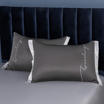 Tencel summer ice silk pillowcase One pair of household single student dormitory 48x74cm double pillowcase single
