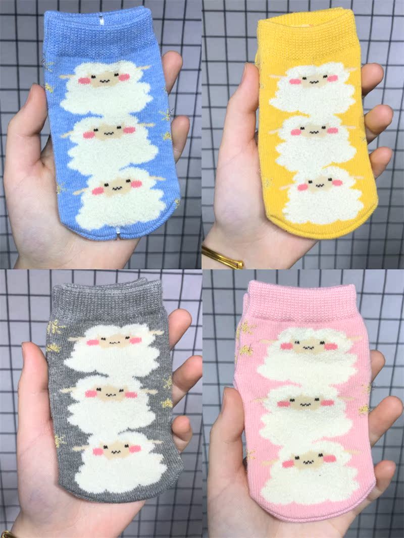 Foreign trade day single tutu children's socks cartoon cotton socks socks invisible socks newborn baby socks floor socks 0-1 years old