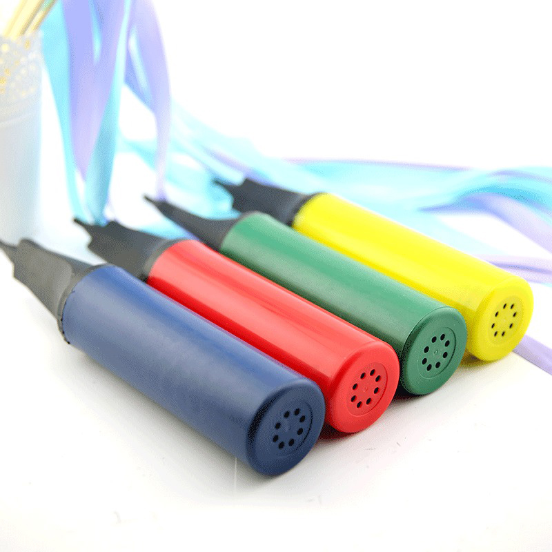 Push - type inflatable tube portable aluminum foil balloon inflatable toys decorative creative wedding birthday party supplies