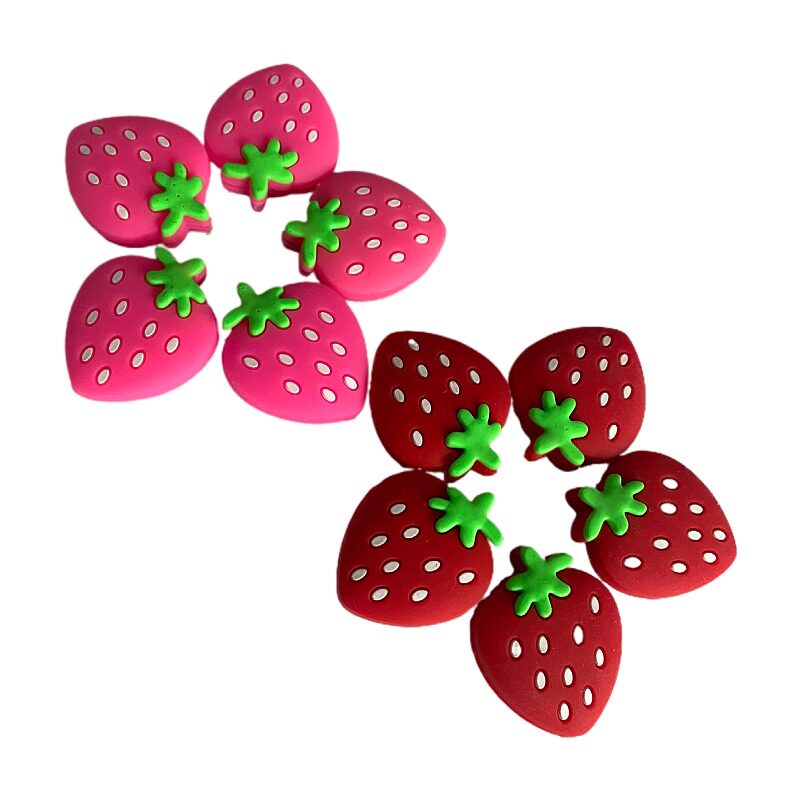 2021 new fruit racket damper tennis racket shock absorbing strawberry silicone shock absorbing buffer