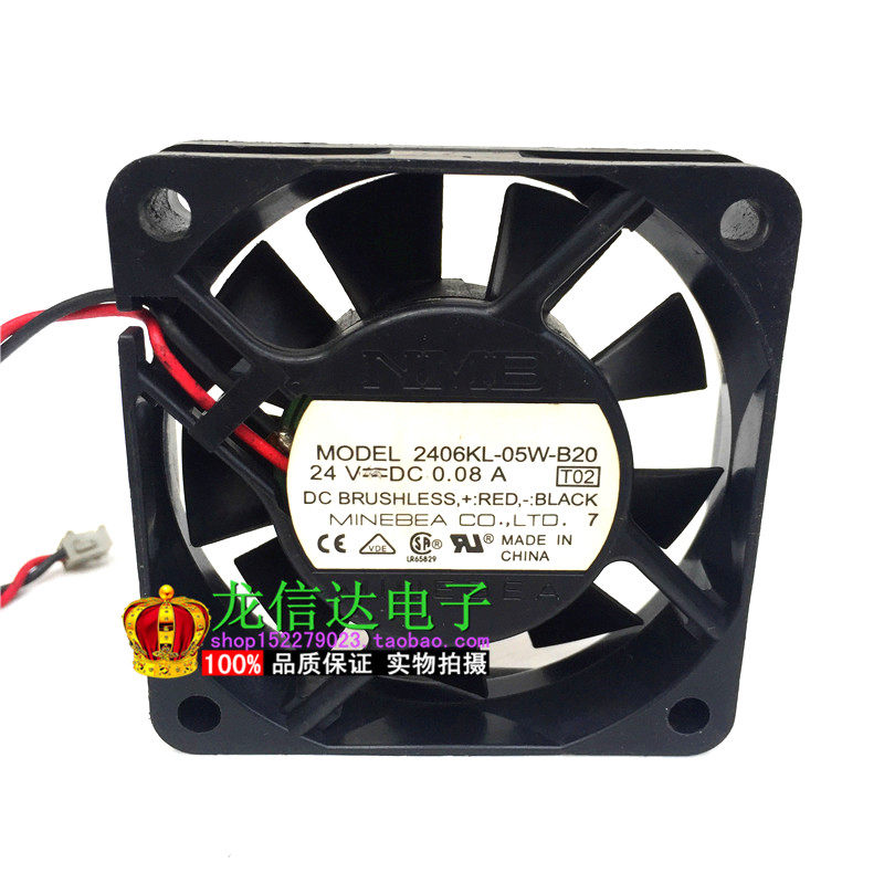 Original NMB 6015 2406KL-05W-B20 B29 24V 0 08A 6 cm inverter fan