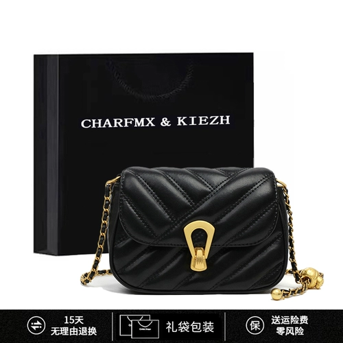 CHARFMX＆KIEZH Универсальная цепь, сумка на одно плечо, небольшая сумка, из натуральной кожи