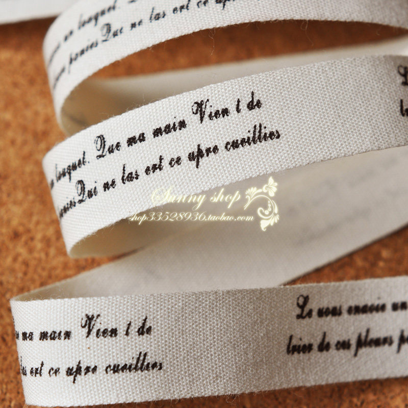 DIY Japanese and Korean handmade fabric zakka cotton ribbon label belt 1 6 yuan m XM13021504