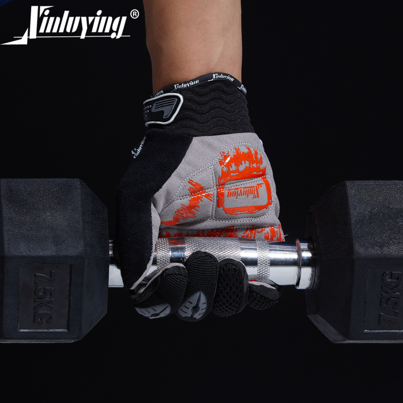 New Lu Ying full finger fitness gloves anti-cocoon men's equipment training sports non-slip horizontal bar pull-up breathable ladies thin