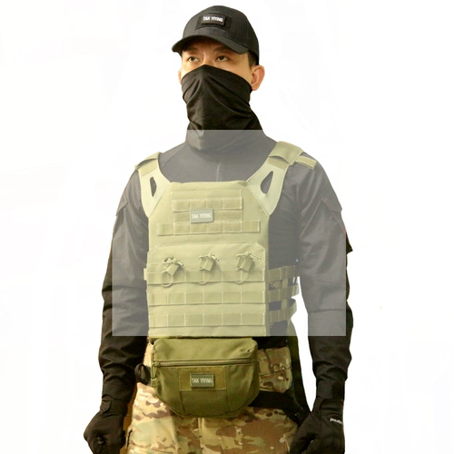 军迷CS战术肚兜下挂腹包多功能工具袋杂物收纳包护裆包军迷附件包