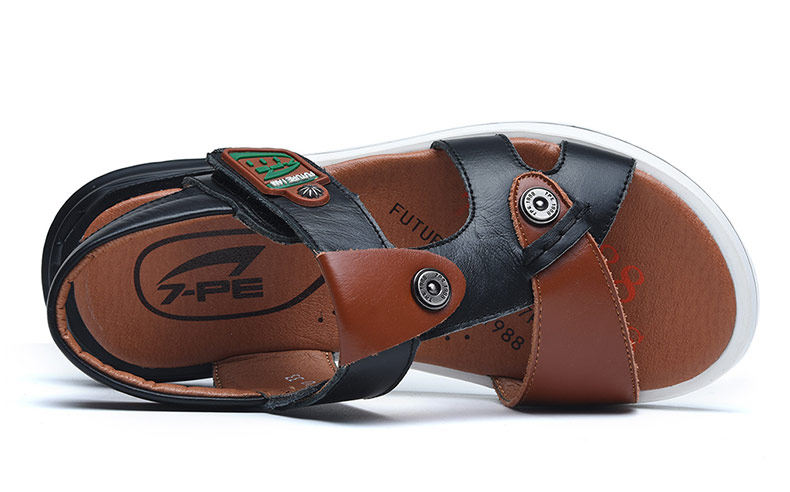 Sandales enfants en cuir orteil suture de voiture pour été - semelle caoutchouc - Ref 1053438 Image 35