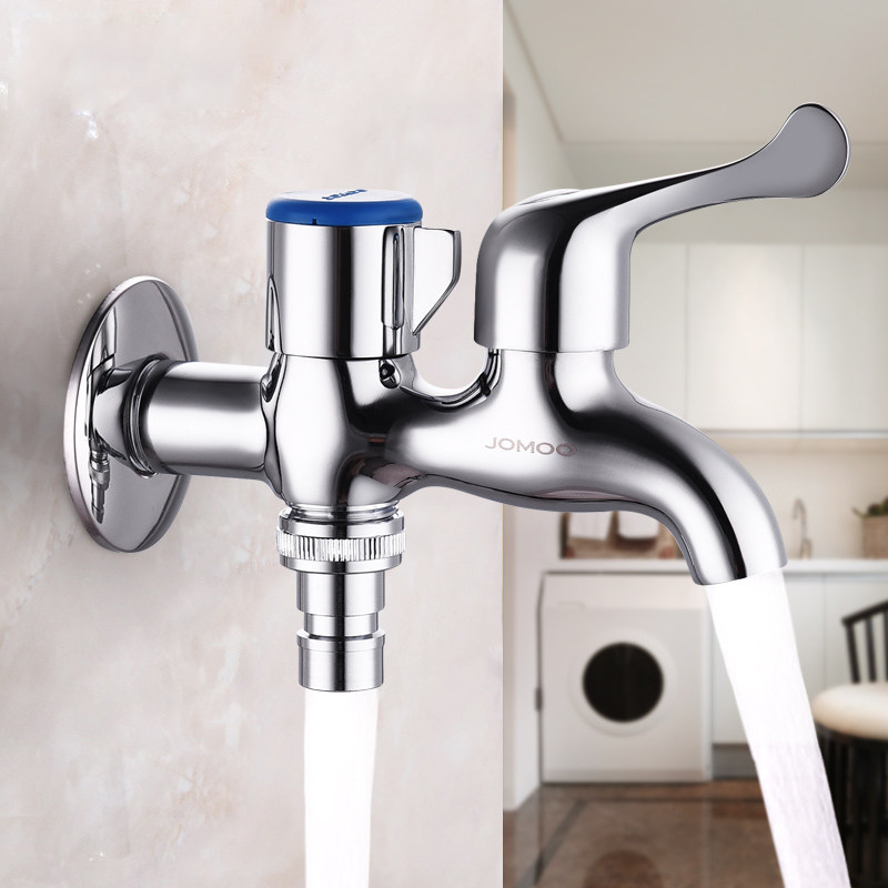 Jiumu sanitary ware official flagship washing machine faucet mop faucet fast open spout faucet one in two out of the water