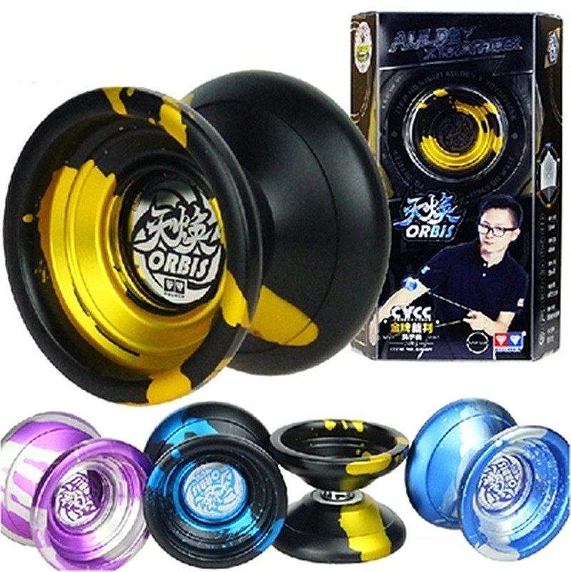 Audi Double Diamond Genuine Firepower Teenager King Metal Yo-yo Golden gold and silver Blues Black Blue Black Sword 676121