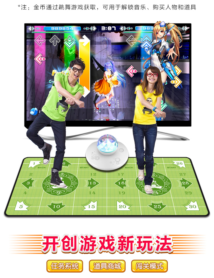 Khiêu vũ máy bay chiến đấu new HD HDMI dance chăn nhảy đôi máy + nhà máy trò chơi yoga khiêu vũ chăn 	thảm nhảy thông minh
