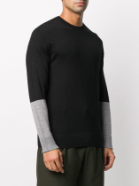 Low-key luxury French Merino wool mens sweater