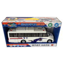  New Lofei music special car Police bus car puzzle sound and light toy inertial police car school bus boy toy