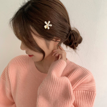 Pearl flower hairclip small flower hairpin hairpin hair hairwear hairpin trim hairhairclip girl edge clip sweet Korean Japanese ins Sen