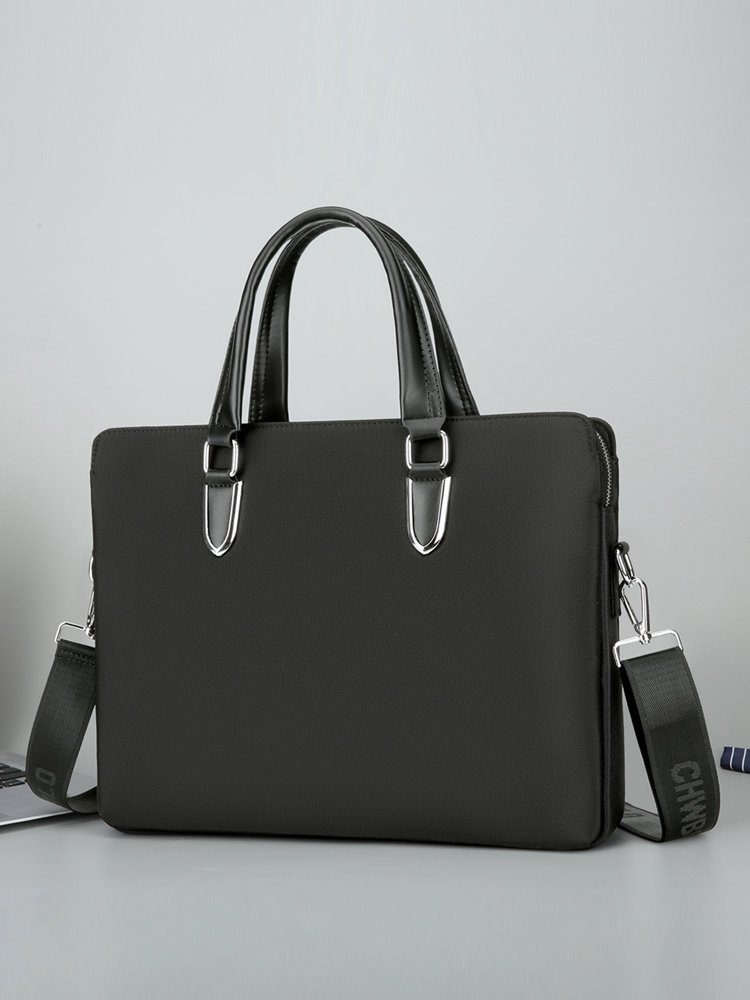 保罗新款牛津布男包男士手提包商务公文包会议文件帆布休闲电脑包