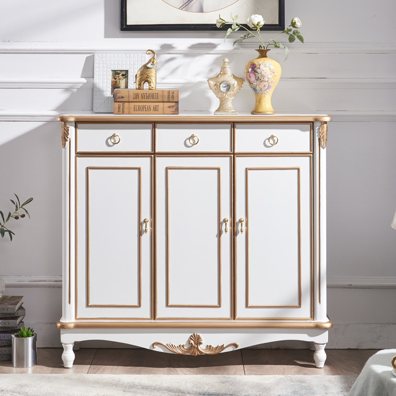 Light Extravagant Shoes Cabinet Eurostyle Home Entrance Door Containing Cabinet Door Hall Decorated Dining Cabinet American Solid Wood Genguan Cabinet In Door Cabinet