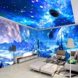 Starry Sky Wall Tades 3D Космическая вселенная Обои потолочные фона фона фона стены тема ktv hotel стена ткань сделан