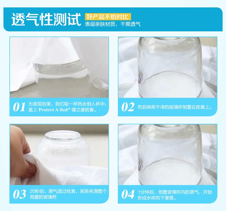 ProtectABed Shu Mian ba mảnh mùa xuân nệm bảo vệ chống thấm nước doanh nghiệp giường chống mite bedspread ngủ Fort - Trang bị Covers ga trải giường chun đẹp	