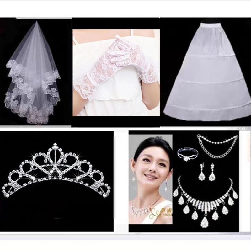  3XL code+Add 50 yuan to rent a skirt to support the head jewelry eight -piece set   + $3.42 