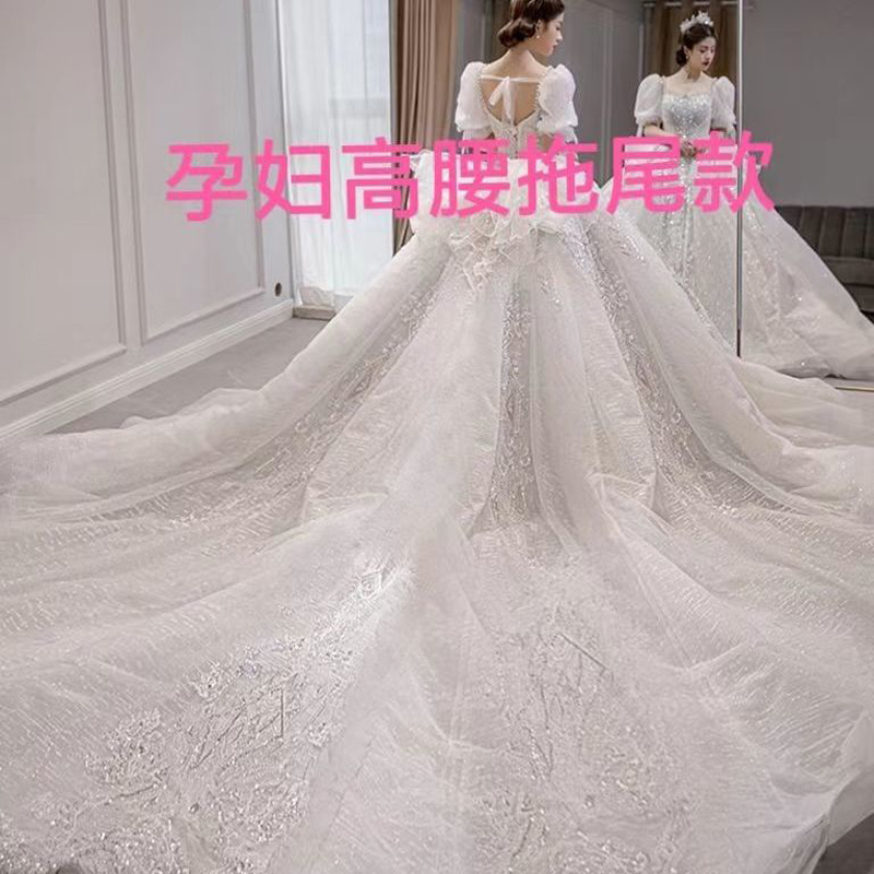  S code+HS51 high -waisted pregnant woman model trailer pure white   + $17.56 