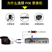5 million 4 8-channel POE network H265 hard disk video recorder Home HD storage device NVR monitor host