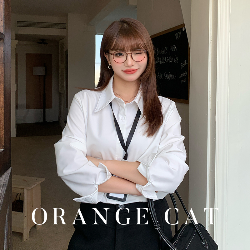 White Non-See-Through Anti-Wrinkle Shirt, Regular Shoulder, Plus Size, Professional Attire, Slimming Interview Shirt, Long-Sleeve Top 100kg White Non-See-Through Anti-Wrinkle Shirt, Regular Shoulder, Plus Size, Professional Attire, Slimming Interview Shirt, Long-Sleeve Top 100kg