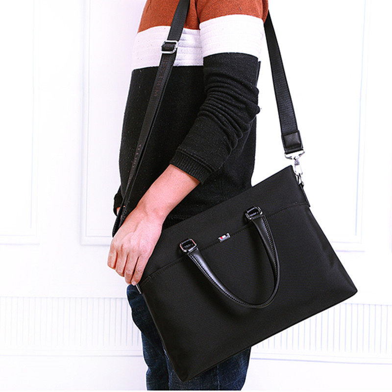 Business Men Handbag Casual Oxford Cloth Bag Men's Briefcase Brief Nylon Single Shoulder Pen Electric Bag Horizontal carrying bag