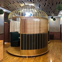 Iron super large wedding bird cage outdoor restaurant extra large bird cage hot pot restaurant bar hotel bird cage seat