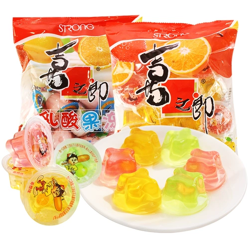 喜之郎 Ассортированное желе 360g*5 сумки молочно кислотное желе детей в летнем подарочном пакете с закусками.