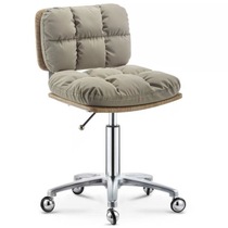 Explosion-proof non-entangled hair salon hair salon big work chair Beauty nail stool with backrest rotating office round stool pulley lifting