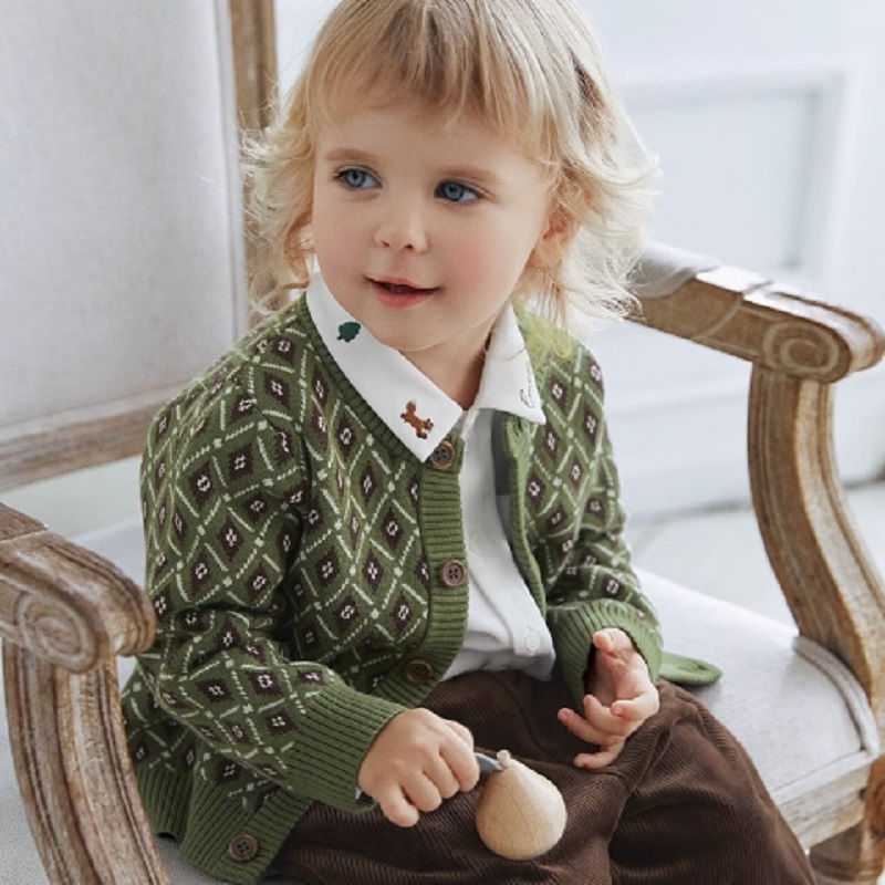 嫚熙婴童毛织开衫外套