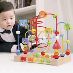 goryeobaby婴幼儿童绕珠玩具