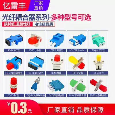SC ST LC FC Fiber Optic Coupler Flange Adapter Fiber Optic connector Docking Device Extension cable Carrier grade