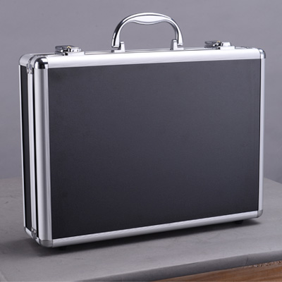 Medium-sized aluminum alloy box toolbox household multi-function hardware reception box documents ID box Microphone display box