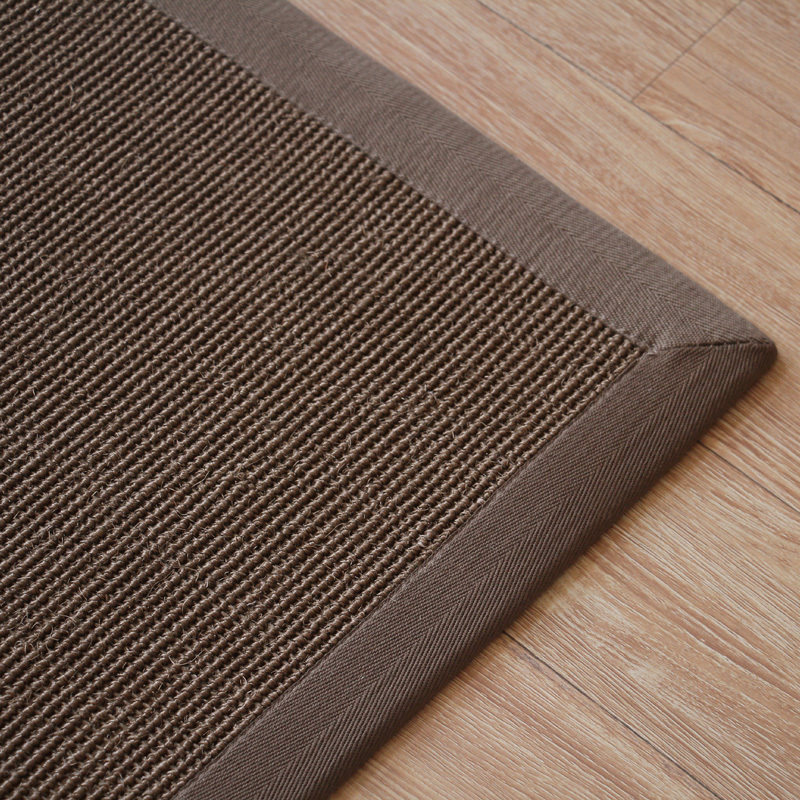 Jiuyi American simple sisal carpet environmental protection living room coffee table mat study tea room bedroom hemp floor mat door mat customization