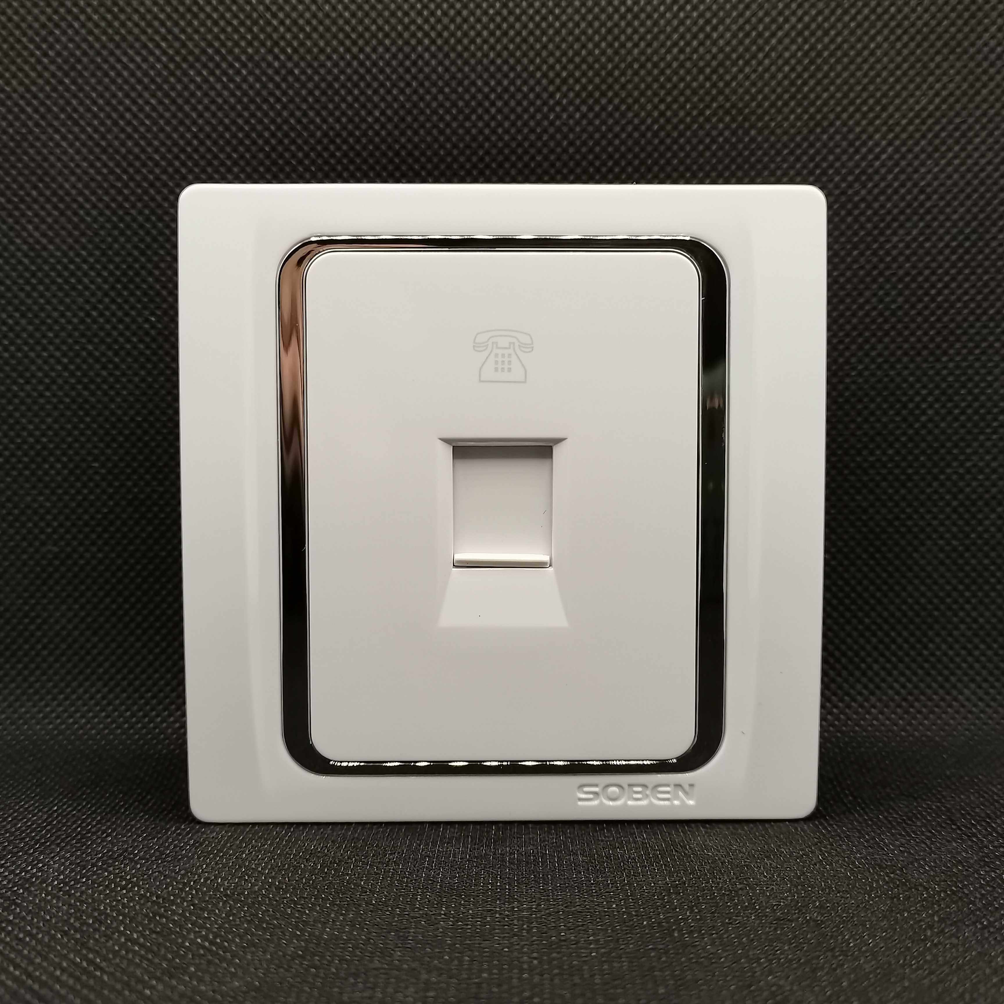 Matsumoto 86 type switch socket telephone four-core socket panel concealed wall voice weak one telephone socket