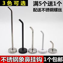Stainless steel new Zhongda hardware line clothes hook Kitchen display rack fitting long and short row hook hook hotel kitchen cabinet